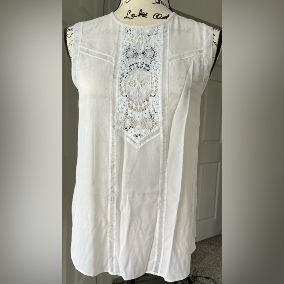 A.L.C White Sleeveless Lace Top. Size 6. NWT🌴 - Picture 3 of 13